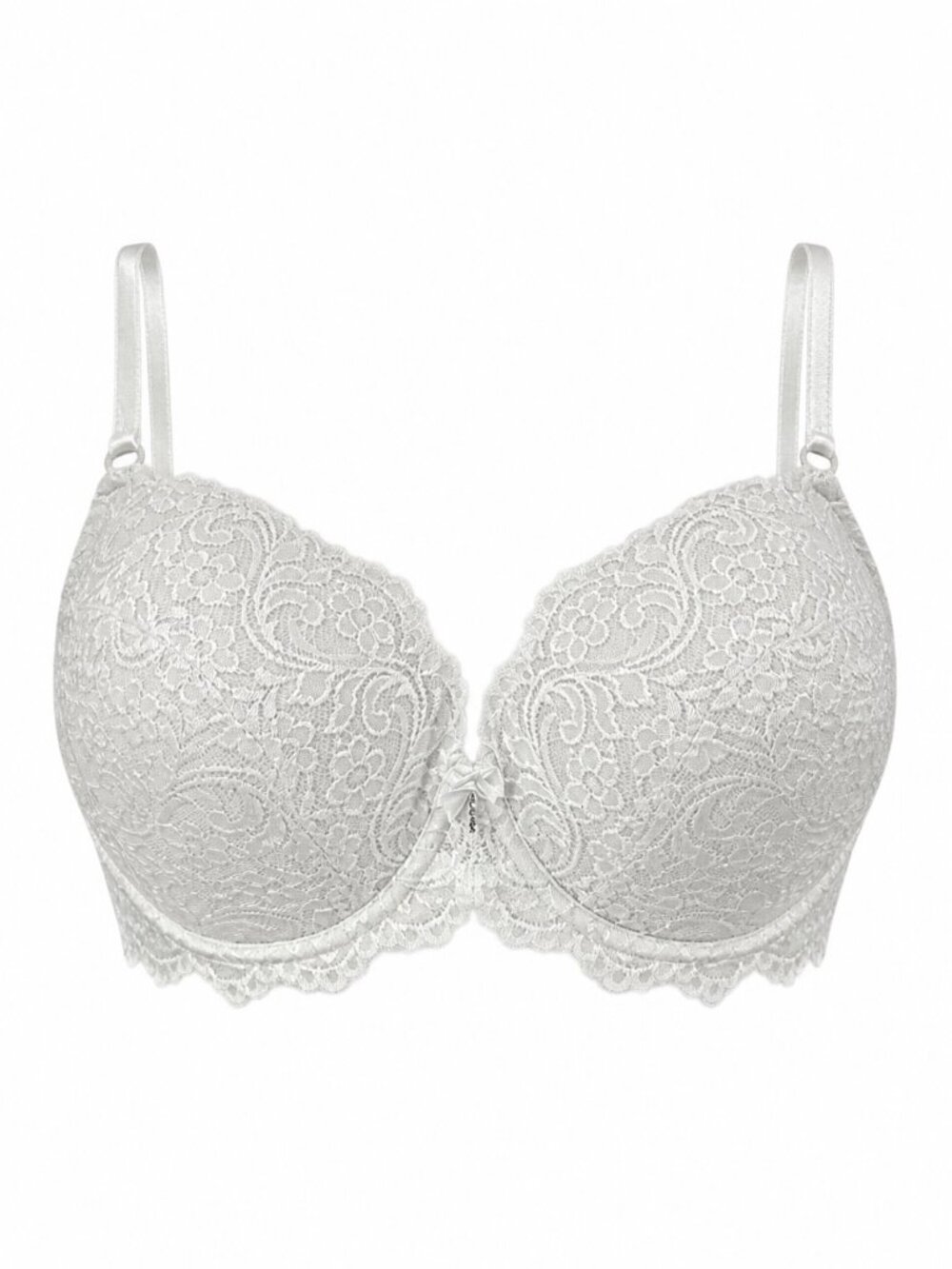 Women's Lace Bra Size 38D Smart Sexy White push up full coverage